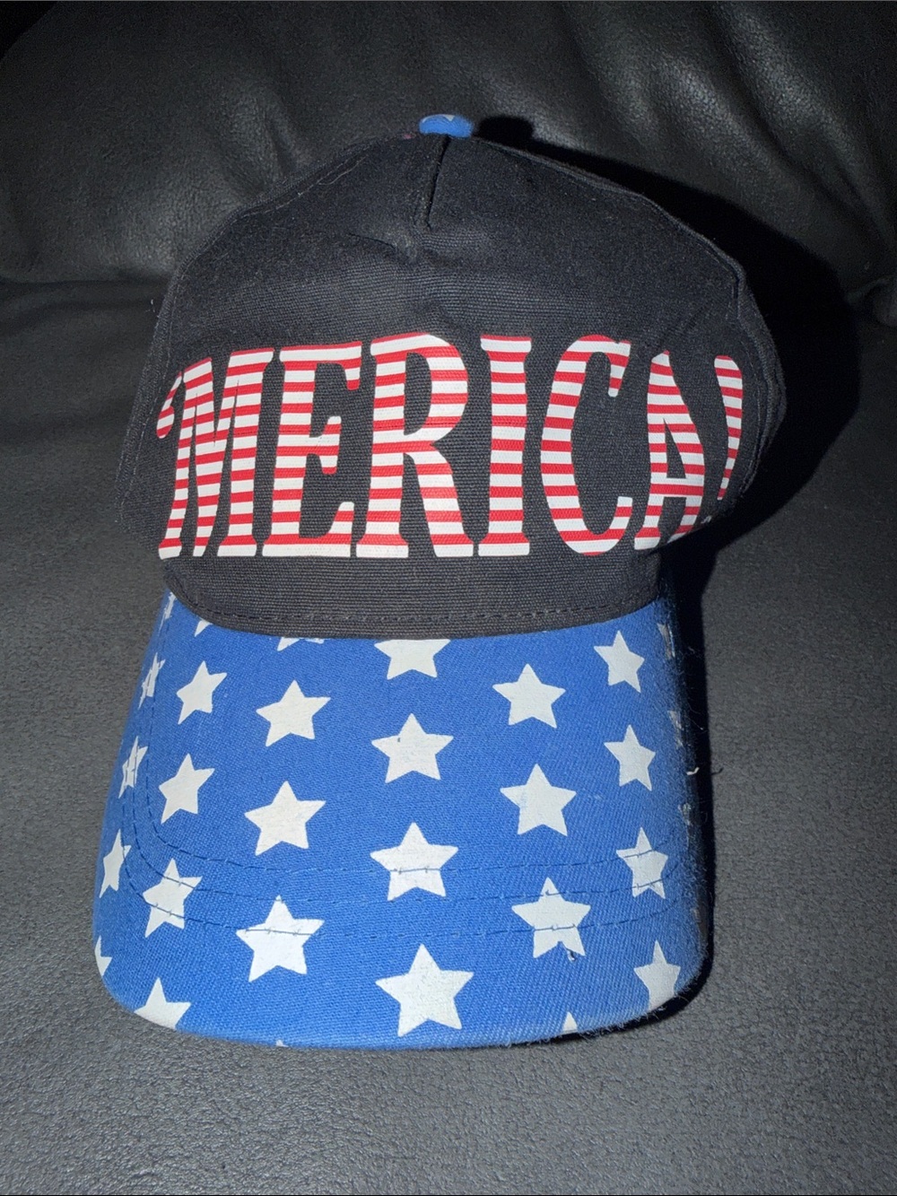 New Era Black, Blue & White 'MERICA' Stars Baseball Cap